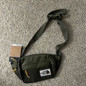 Olive North Face lumbar pack